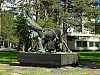 15 - Finlandia - Sodankyla - Statua della renna e il lappone