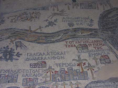 10 - Madaba - chiesa di San Giorgio - Mosaico della mappa